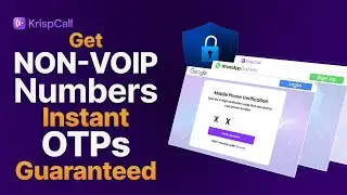 KrispCall&rsquo;s Non-VoIP Numbers | US Numbers (OTPs Everytime!)