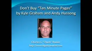 DON'T BUY Ten Minute Pages by Kyle Graham and Andy Hussong; Ten Minute Pages VIDEO REVIEW