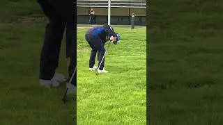Hitting balls ✅ Picking up balls ❌ #f1 #golf #rydercup #messi