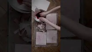 Окрашивание бумаги свеклой #натуральныекраски #artprocess #artwork #handmadepaper #craftidea #scrap