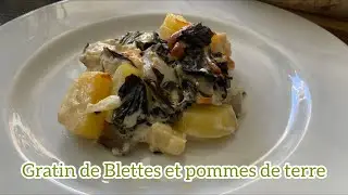 Recette de gratin de blettes et pommes de terre &agrave; la noix de muscade