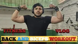 DAY 23 FITNESS VLOG।। BACK AND BICEPS WORKOUT।। HOME WORKOUT।। PINKU FITNESS 1।।