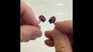 Men's Fashion Cufflinks Red and Blue Enamel Knots Wedding Stuff #giftsfordad #weddingday #cufflinks