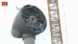 RTVHK - Windmolen de Ambtenaar - Wieringermeer - Plaatsen van de turbine - 24 April 2012.mpg