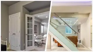 75 Mid-sized Beige Floor Basement Design Ideas You'll Love 🔴