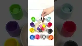 🌈Addictive ASMR Experience Clicky Sounds of Wooden Balls in Bowls #colorsorting #sortingballs