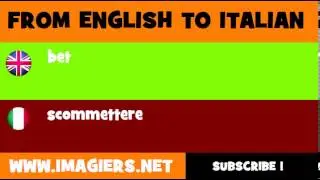How to say bet in Italian
