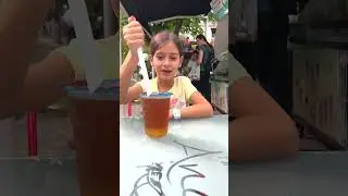 👧🏻 TEO la Bubble Tea 🍹 Review la Vienna🥤 BOBA CHALLENGE #shorts #marastefania