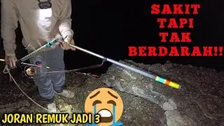 MOMEN TAK TERDUGA‼️ JORAN PATAH JADI 3‼️ UMPAN ANDALAN UNTUK IKAN MONSTER‼️Bolang Ndeso|Rock Fishing