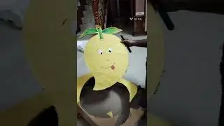 Yellow Day Craft activity Mango Dress making for Kids/ Fruits day #yellowday #kraft #kidsvideo