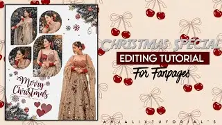 Christmas special 🎄❤️||Editing tutorial for fanpages||By Anjalixtutorial's || #merrychristmas2025 