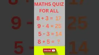 Maths Quiz for all || Mental Puzzles