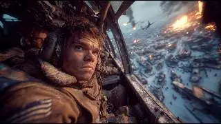 Intense War Movie: Enemy Warplanes Swarmed the Bridge in a Blizzard, but hit traps, nearly wiped out