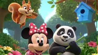 &ldquo;Minnie Mouse&rsquo;s Jungle School Adventure with Panda & Squirrel 🐭🐼🐿️ | Fun Kids Story&rdquo;