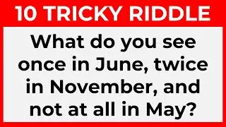 CAN YOU SOLVE THESE 10 TRICKY RIDDLES? | ONLY A GENIUS CAN PASS THIS TEST