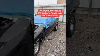Нашёл на авторазборке Plymouth Barracuda 1970 года с двигателем 440 и 6-камерным карбюратором, на...