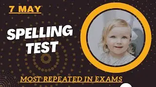 PTE Spellings Practice TEST  | Most Repeated Spellings in the real exam May 2025