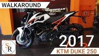 Обзор KTM DUKE 250 белого цвета | Описание характеристик | Showroom Ridez