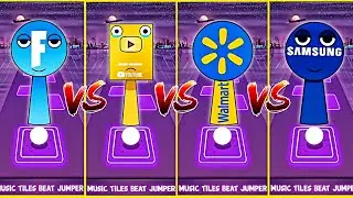 SPRUNKI OC FORTNITE🆚YOU TUBE PLAY BUTTON🆚WALMART🆚 SAMSUNG COFFIN DANCE SONG IN TILES HOP