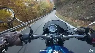 Honda GB350 riding the Plockenpass Austria towards Italy 