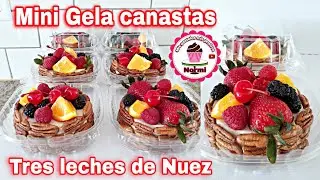 Mini Gelacanastas Tres Leches De Nuez Para El Día De Las Madres Mis pasteles mis postres