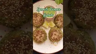 Sprouted Green Moong Paneer Kababs Recipe | How To Make Healthy High Protein Tikki #shorts #recipe