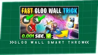 NEW 1 CLICK FAST GLOO WALL TRICK || GLOO WALL SMART THROW  ? || GARENA FREE FIRE || SKY THUG GAMER