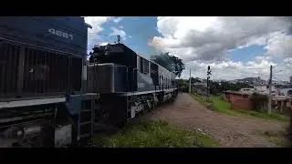 Trem Vazio #4635 Cruzando Santa Maria RS 