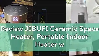 Review JIBUFI Ceramic Space Heater, Portable Indoor Heater with Remote Control, Three Heating Modes,