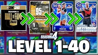 Buying LEVELS 1-40 ⬆️ Season 4 of NBA 2K26 MyTeam! 