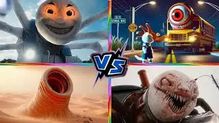 Cursed Thomas Vs School Bus Vs Erosion Worm Vs Choo choo Charles | Pepe Viral Music | Tiles Hop!