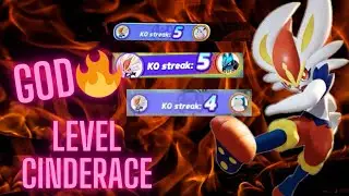 Pok&eacute;mon unite Cinderace Build 🔥 and Gameplay 😨OP player 🔥🔥