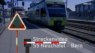 Cab ride / Führerstandsmitfahrt S5 Neuchâtel - Bern