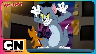 БУУ! 🎃🐱🐭 Лучшие жуткие моменты Тома и Джерри! 👻 | Хэллоуинские серии | Cartoon Network Asia