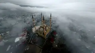 Epic Foggy Drone Shot Over Abd&uuml;lhamithan Camii | 4K 60FPS Cinematic Video