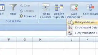 How to change the data validation settings