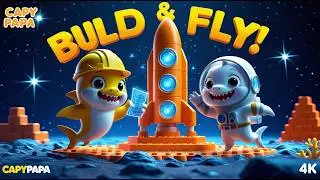 Astronaut & Engineer Baby Shark! 🚀🚜 Build & Fly | Cool Jobs for Kids 30 Min