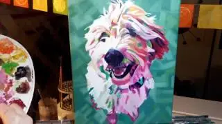 2017-06 - Commissioned Time Lapse Painting - Pet Portrait - Milly - Extended - by Cameron Dixon