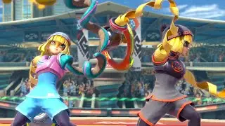 Super Smash Bros. Ultimate - Classic Mode - Min Min Route: ARMS at the Ready - 2 Player