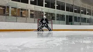 Cross Crease Attacks with Shoot to Score | Focusing On Staying Patient | Hockey Goalie Training