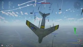 Разносим на F-86F-2 в War Thunder. Air assault in War Thunder, american jet F-86F-2. RTX3050TI.