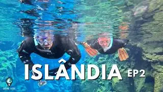 EP2 Nadamos entre dois CONTINENTES! Mergulho na SILFRA e Círculo Dourado (Dia 2)