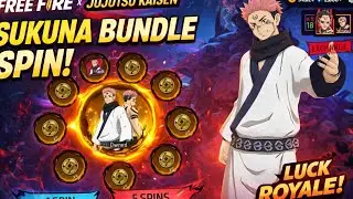 Sukuna Bundle Royal Spin Event 🔥 Free Fire x Jujutsu Kaisen | Free Fire Sukuna Bundle Spin 