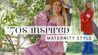 PinkBlush 70s Inspired Maternity Style