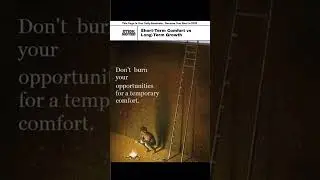 Don&rsquo;t destroy your way out just to feel better today. #ThinkLongTerm #selfawareness #shorts