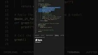 Python decorators - Level Up Your Python Functions with Fancy Decorators! 🎩✨  #python