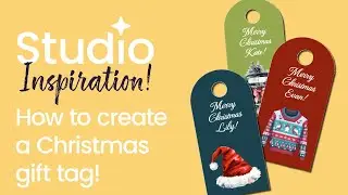 Studio Tutorial: How to Create Christmas Gift Tags 🎄 | Easy DIY Guide for Beginners