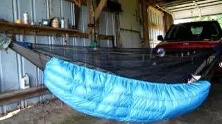 Underground Quilts 40 degree Zeppeling on the hammock part 2