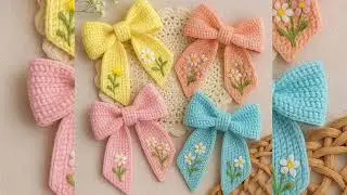 How To Crochet Bow /Crochet Bow making Tutorial /Crochet Bow Design /Design Collector 