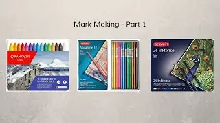 Mark Making - Caran d'Ache, Aquatone, and Inktense Pencils 1